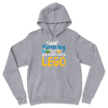 Dear Monday, Go Step On A Lego Hoodie in Athletic Heather color